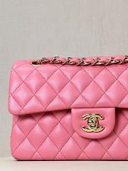 Chanel Classic Flap Medium Bag Pink 25cm - 4