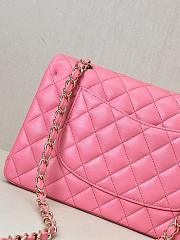 Chanel Classic Flap Medium Bag Pink 25cm - 2