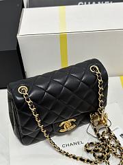 Chanel 25B Classic Flap Bag Black-17cm - 4