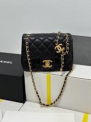 Chanel 25B Classic Flap Bag Black-17cm - 1