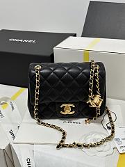 Chanel 25B Classic Flap Bag Black-17cm - 2