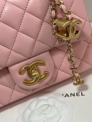 Chanel 25B Classic Flap Bag Pink-17cm - 5