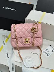 Chanel 25B Classic Flap Bag Pink-17cm - 4