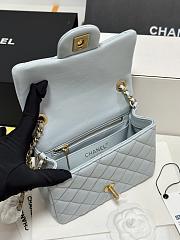 Chanel 25B Classic Flap Bag Blue-17cm - 6