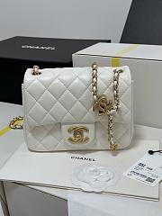 Chanel 25B Classic Flap Bag White-17cm - 4