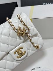 Chanel 25B Classic Flap Bag White-17cm - 2