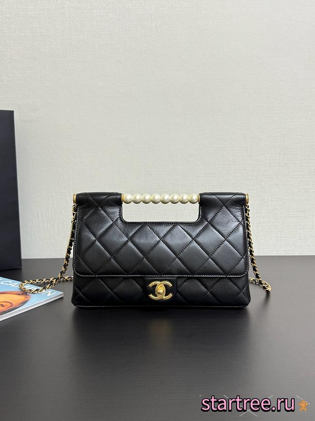 Chanel 25P Hobo With Pearl Handel -17.5*25*7cm - 1