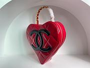 Chanel Vintage Heart Vanity Bag Red - 5