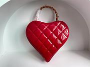 Chanel Vintage Heart Vanity Bag Red - 3