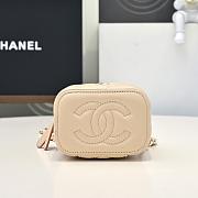 CHANEL Cosmetic Bag With Handle in Light Beige - 6