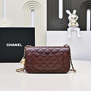 Chanel Classic Flap Lambskin Bag With Gold Ball-17cm - 5
