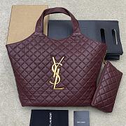 YSL ICARE in quilted nappa ROUGE CABERNET - 1