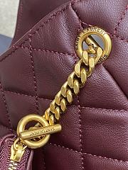 YSL ICARE in quilted nappa ROUGE CABERNET - 5