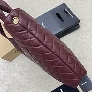 YSL ICARE in quilted nappa ROUGE CABERNET - 4