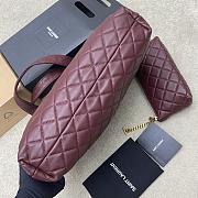 YSL ICARE in quilted nappa ROUGE CABERNET - 3