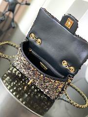 Chanel Flap bag, Sequins & gold-tone metal-21x14x8cm - 4