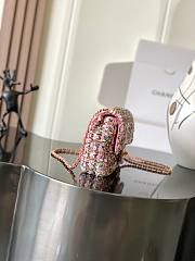 Chanel Flap bag, Sequins & gold-tone metal Pink-21x14x8cm - 5