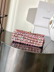 Chanel Flap bag, Sequins & gold-tone metal Pink-21x14x8cm - 4