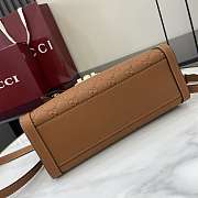 Gucci Padlock medium top handle bag in Brown GG leather-25.5x17.5x10cm - 5