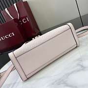 Gucci Padlock medium top handle bag in Pink GG leather-25.5x17.5x10cm - 4