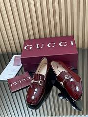 Women's heeled loafer with Horsebit in Rosso Ancora red - 6