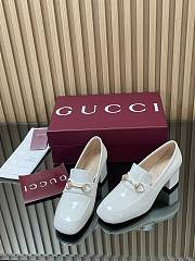 Women's heeled loafer with Horsebit in White - 2