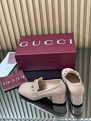 Women's heeled loafer with Horsebit in Pink - 3
