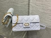 Dior Jolie Mini Bag Blue Cannage Lambskin-21x11.5x4.5cm - 1