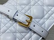 Dior Jolie Mini Bag Blue Cannage Lambskin-21x11.5x4.5cm - 6