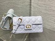 Dior Jolie Mini Bag Blue Cannage Lambskin-21x11.5x4.5cm - 4