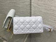 Dior Jolie Mini Bag Blue Cannage Lambskin-21x11.5x4.5cm - 2