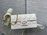 Dior Jolie Mini Bag White Cannage Lambskin-21x11.5x4.5cm - 1