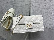 Dior Jolie Mini Bag White Cannage Lambskin-21x11.5x4.5cm - 5