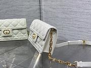 Dior Jolie Mini Bag White Cannage Lambskin-21x11.5x4.5cm - 3