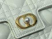 Dior Jolie Mini Bag White Cannage Lambskin-21x11.5x4.5cm - 2