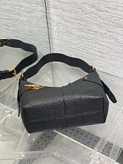 Dior Medium Voyage Bag Black Flat Macrocannage Crinkled Calfskin-28cm - 3