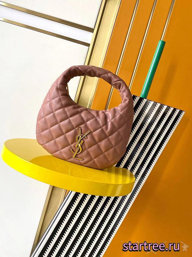 YSL Saint Laurent ICARINO in quilted nappa HORTENSIA-17x13x3cm - 1