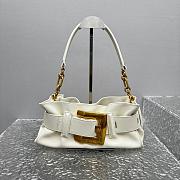 Balmain Mini Anthem bag in leather white-30.5*11.5*10CM - 1