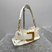 Balmain Mini Anthem bag in leather white-30.5*11.5*10CM - 5