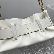Balmain Mini Anthem bag in leather white-30.5*11.5*10CM - 2