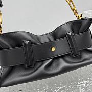 Balmain Mini Anthem bag in leather Black-30.5*11.5*10CM  - 4