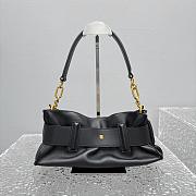 Balmain Mini Anthem bag in leather Black-30.5*11.5*10CM  - 3