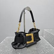 Balmain Mini Anthem bag in leather Black-30.5*11.5*10CM  - 2