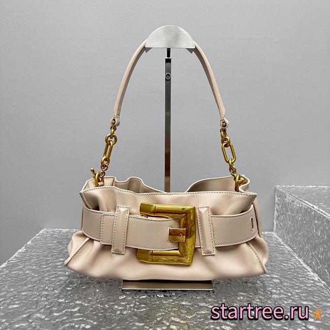 Balmain Mini Anthem bag in leather Pink-30.5*11.5*10CM  - 1