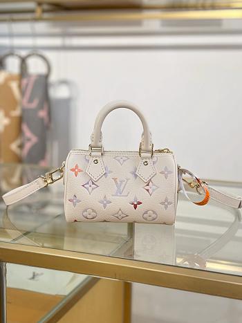 Louis Vuitton Nano Speedy Monogram Empreinte Leather M25591-16CM