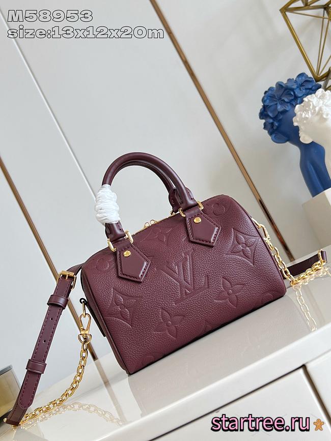Speedy Bandoulière 20 Monogram Empreinte Leather M58953 - 1