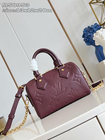 Speedy Bandoulière 20 Monogram Empreinte Leather M58953