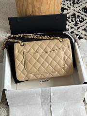 Chanel Small Classic Flap Bag Beige Gold Hardware-23cm - 5