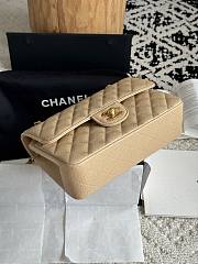 Chanel Small Classic Flap Bag Beige Gold Hardware-23cm - 4