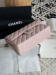 Chanel Small Classic Flap Bag Pink Silver Hardware-23cm - 3